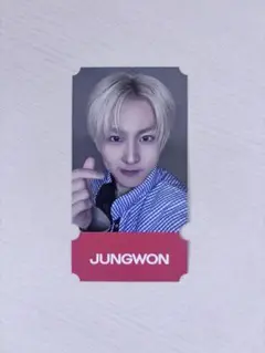 JUNGWON フォトカード ENHYPEN cafe