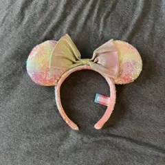 ディズニー　カチューシャ　40周年　ピンクオレンジ