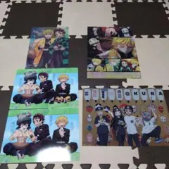 【新品未使用】鬼滅の刃×くら寿司 クリアファイル2枚 下敷き3枚セット