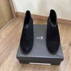 23区　ブラックスエードブーツ