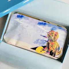 tsumori chisato Flower Cat レザー がま口 財布 ネコのサムネイル