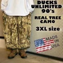 USA製 90's 3XL DUCKS UNLIMITED リアルツリー カモ