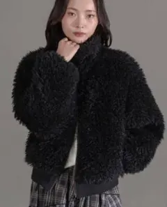 apres jour mignon フェイクファーブルゾン