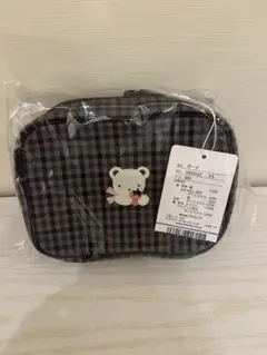 familiar◉新品未使用　ポーチ黒　(XS) ふるさと納税　西脇市