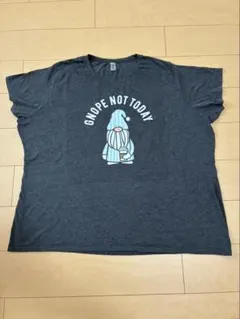 Instant Message プリントTシャツ ダークグレー 4XW