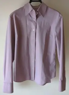 薄紫 長袖シャツ レギュラーカラー　コムサデモード