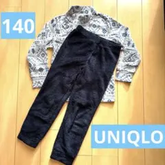 UNIQLO キッズ　フリース　パジャマ　140cm