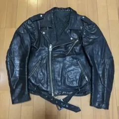 ダブル　ライダースジャケット　レザージャケット