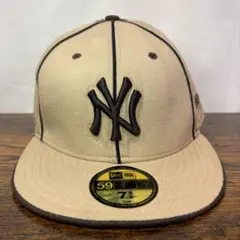 ニューヨークヤンキース　キャップ　80〜90s USA製　浅め 47 クリーンナップ ニューヨーク・ヤンキース ネイビー × ホワイト