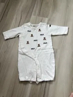 POLO プティマイン　テディベア刺繍ロンパース 50-70cm