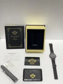 Orobianco ブラックメッシュ腕時計