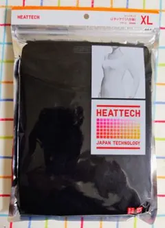 【新品・未開封】ユニクロ ヒートテック UネックT 八分袖 ブラック XL