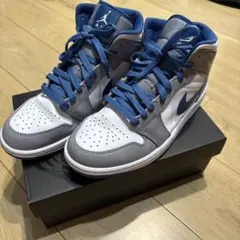 Air Jordan ハイカットスニーカー グレー/ブルー
