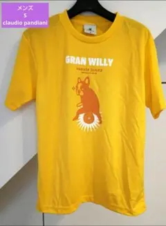 claudio Pandiani S メンズ テニス イエロー Tシャツ 人気のサムネイル