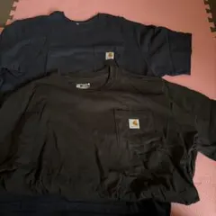 Carhartt ブラック・ネイビーTシャツ XL 2枚セット