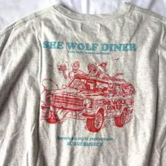 フリークスストア シーウルフダイナー 別注 ビッグTシャツ グレー Lのサムネイル