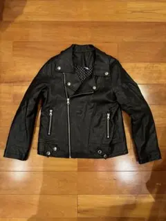 SUFFUSE 合皮ライダースジャケット 140