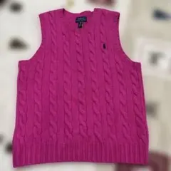 Polo Ralph Lauren ピンク ベスト ニット　16