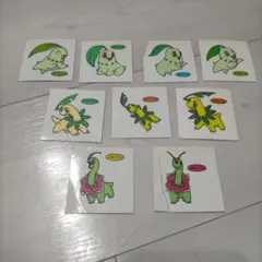 ポケモンパンシール デコキャラシール チコリータ・ベイリーフ・メガニウム