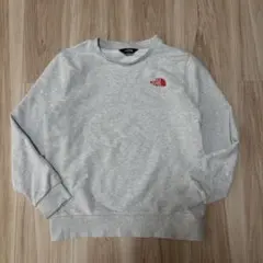 ノースフェイス　レッドロゴ刺繍　キッズ150cm トレーナー スウェット