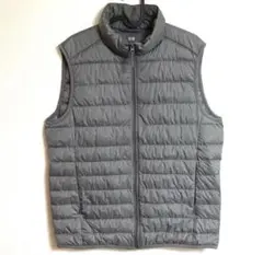 UNIQLO ユニクロ　ウルトラライトダウン　ベスト　グレー　メンズ　L