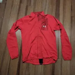 新品未使用！ アンダーアーマー フルジップランニングジャケット ウインド　赤　M