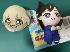 名探偵コナン 安室透  きゃらまる マスコットバッジ 毛利蘭 ぴょことも