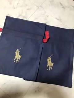 Ralph Lauren ギフト袋 2点セット ネイビー　ラッピングショップ袋