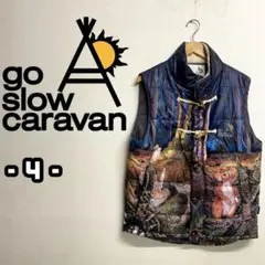 go slow caravan ダウン風ベスト　アウター　アニマル　4