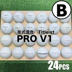【B01】Titleist PROV1 白 年式混合 ロストボール　24球