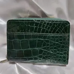艶々グリーンカラーのコインケース✨未使用、保管品