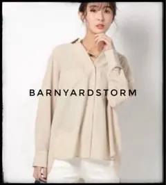 BARNYARDSTORM とろみポプリンシャツ　長袖