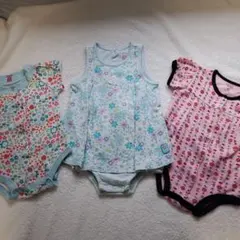 カーターズ❇️carter's 12M 花柄 カエル てんとう虫 ワンピース✨️のサムネイル