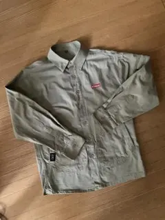 BTNGHAO オリーブグリーン 長袖 シャツ/ M カーキ メンズ