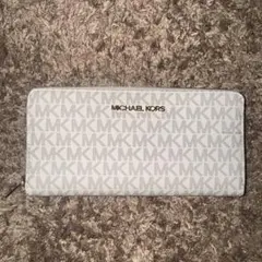 MICHAEL KORS 長財布 ホワイト MKロゴ