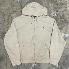 Ralph Lauren ラルフローレン コットンニット フルジップパーカーL
