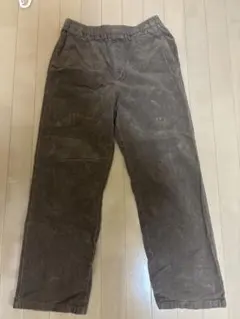 無印良品　コーデュロイパンツ ブラウン L ウエストゴム