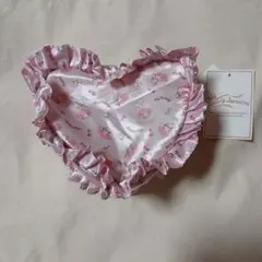 マイメロディ　フリルハート型ポーチ 　ピンク　PINK