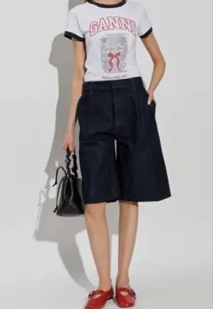 GANNI 猫イラスト Tシャツ新品 【M】2026SSのサムネイル