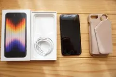 【美品】iPhone SE第3世代 64GB バッテリー容量100％ 箱ケース付