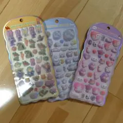正規品　コットンパフィーシール3点セット