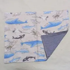 海の仲間柄(ペールベージュ)のランチョンマット