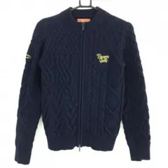 BEAMS GOLF パッチワーク風 ニット ブルゾン