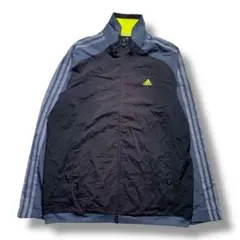 F1601　【即購入OK】　adidas　ナイロンジャケット　XL　ブラック