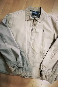 90s Ralph Laurenラルフローレン スイングトップ ベージュ　L