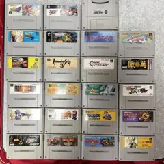 スーパーファミコンソフト 計26本 箱あり3 ＋本体23