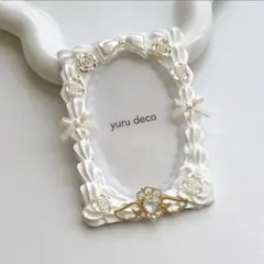 #814 ホイップデコ 硬質ケース トレカケース B8 推し活 白 丸型 楕円