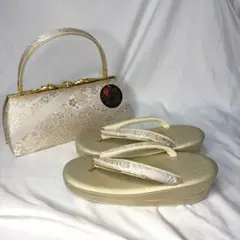 新品訳あり　ブランド華三彩　草履　バッグ　セット　L 訪問着　フォーマル　日本製