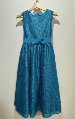 キッズドレス　グリーン　総レース160cm キャサリンコテージ