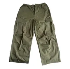 GU カーゴパンツ オリーブ色 4ポケット